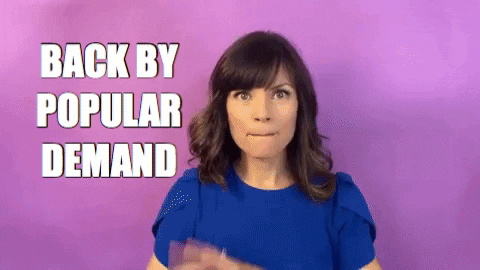 Guess Whos Back GIF By Your Happy Workplace via Giphy