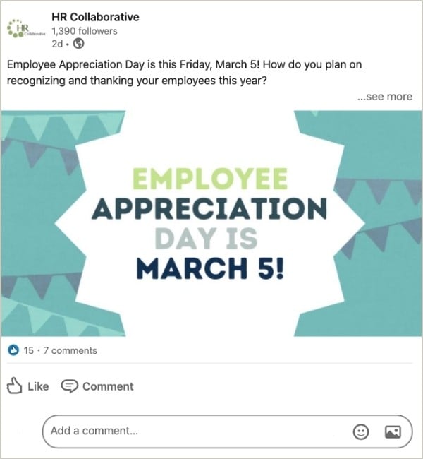 LinkedIn Post - How do you plan on recognizing and thanking your employees this year?
