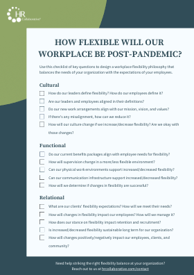Workplace Flexibility Philosophy Checklist